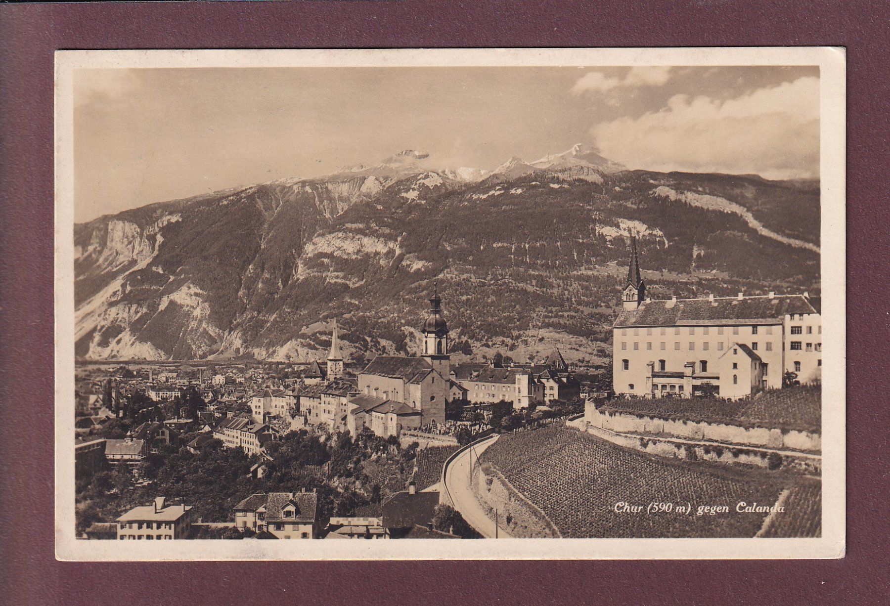 Cartes postales: CHUR gegen Calanda - 1928 – D'occasion à Pully par nicecards