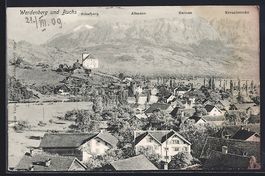 Werdenberg, Ortsansicht gegen Buchs, Sch