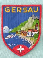 Vintage Badge Wappen GERSAU ST. GALLER STICKEREI