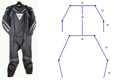 Motorrad Lederkombi DAINESE Herren