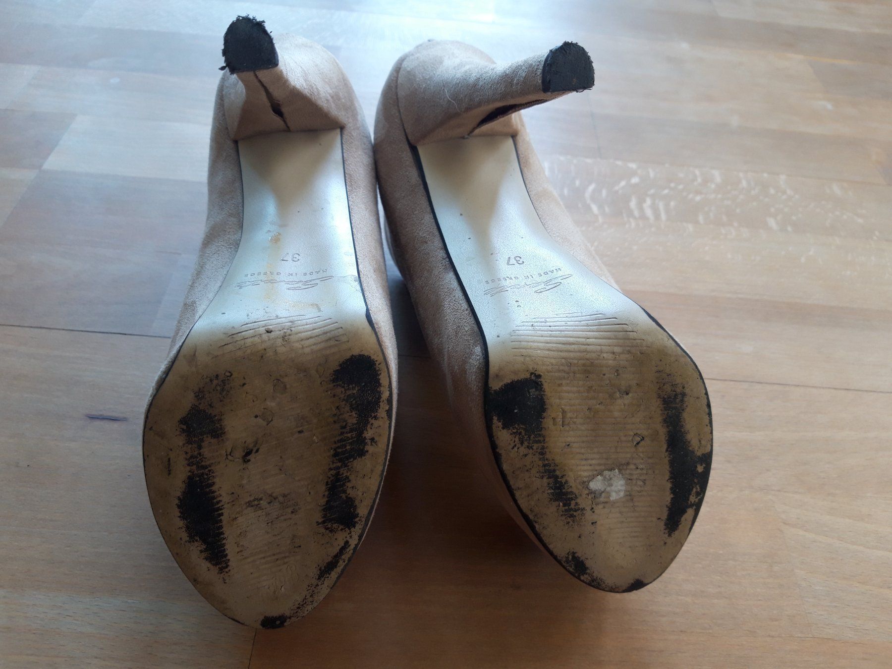 Scarpe da donna: Wildleder Stiefeletten Ankle Pumps Plateau Classy Boho – Usato da Feuerthalen venduto da tanatha_st 3