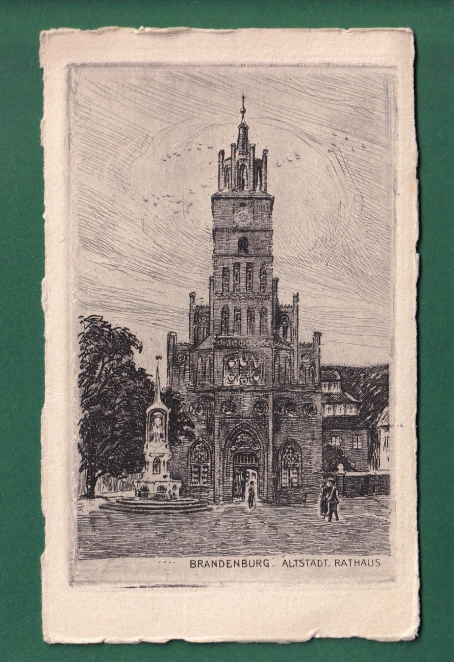 Ansichtskarten: BRANDENBURG - Rathaus – Gebraucht aus Pully von nicecards-shop