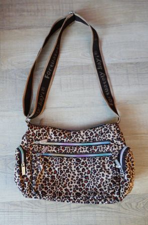 Handtasche, Umhängetasche Leopardenmuster, 20 x 35 cm
