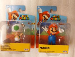 2x Super Mario Sammlfiguren JAKKS - 100% NEW - Mario+Toad