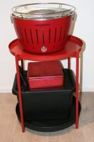 BBQ Grillset komplett m. Lotus Grill, Tisch, Tablett & Kohle