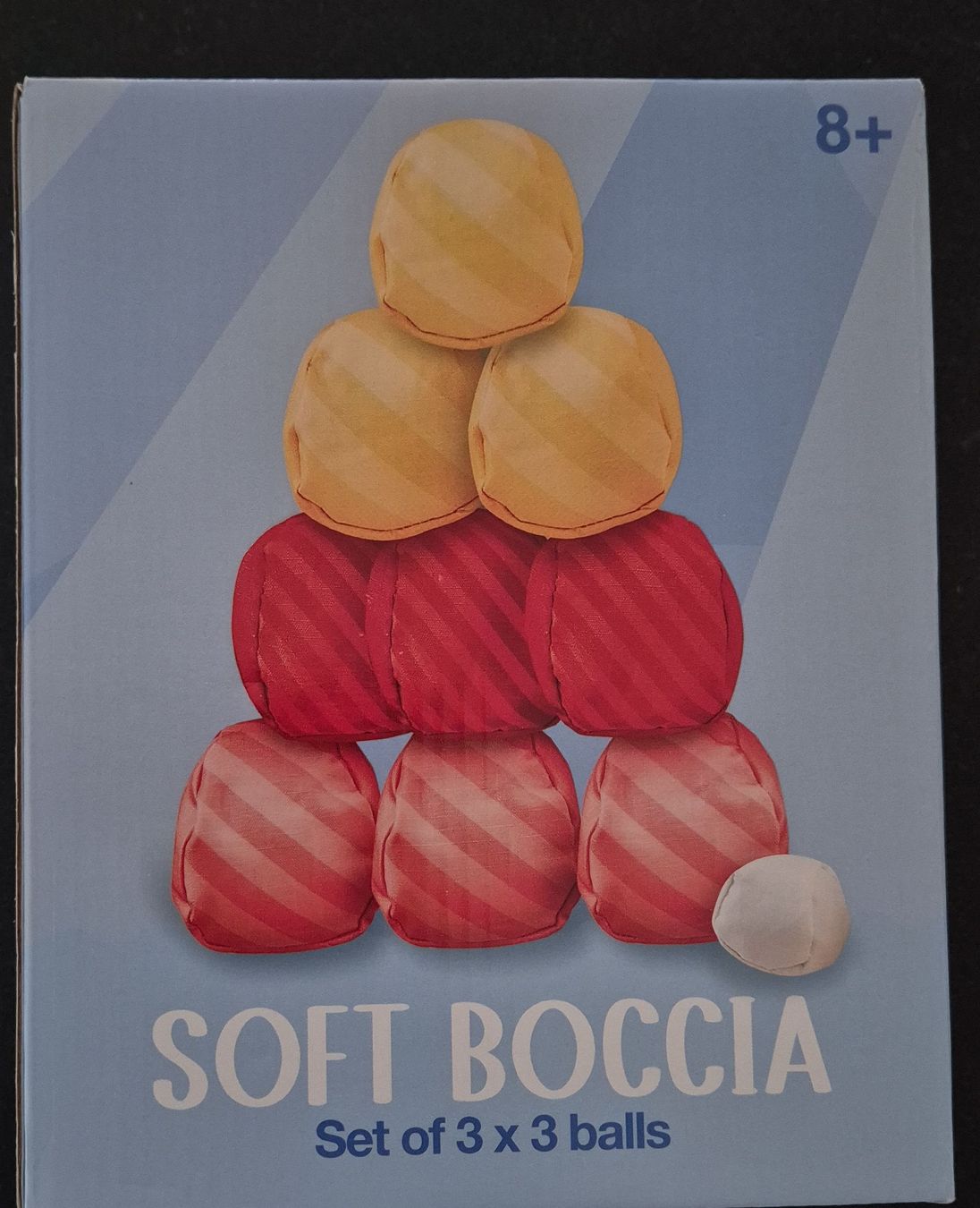 Spiele: SOFT BOCCIA Set de 9 boules + 1 blanche – Neu und originalverpackt aus Neuchâtel von viv_zf9x