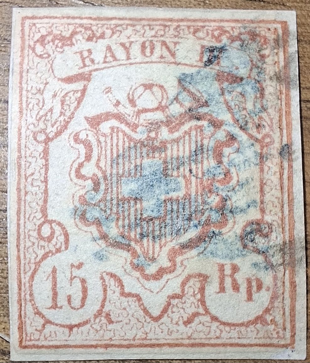Tutti i francobolli: Rayon Nr. 20 Typ 3 / Hinterlegt angesezter Rand – Usato da Balgach venduto da SIMEON27