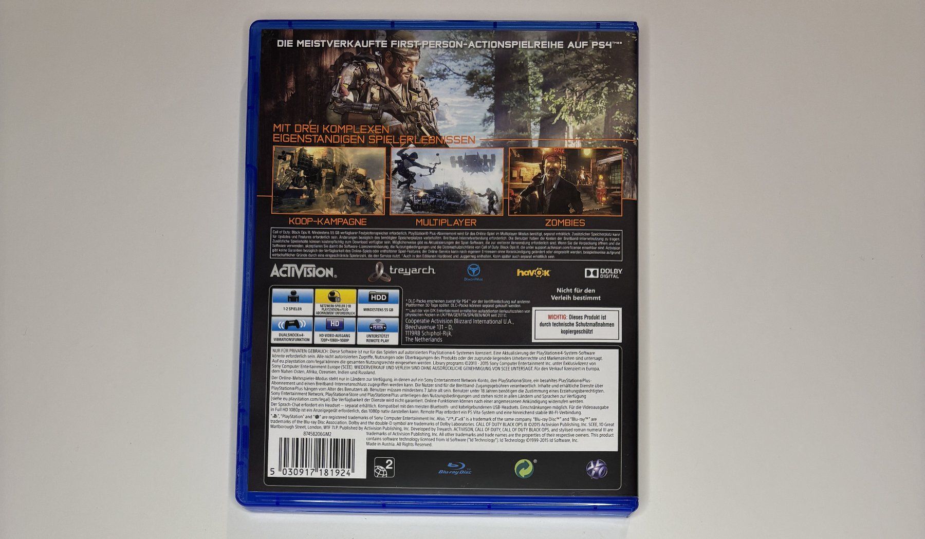Spiele: PS4 - Call of Duty: Black Ops III – Gebraucht aus Allschwil von Bullach 2