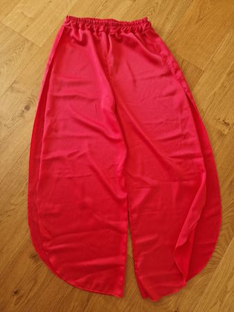 Pink Satinhose, Gr. L elegant und bequem speziell