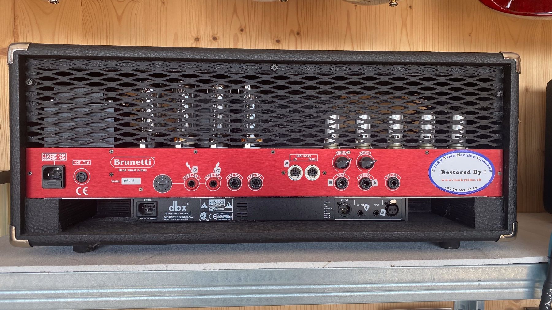 Amplificatori: Brunetti 059 RED, tête d'ampli 100W tout tubes – Usato da GLAND venduto da FunkyTime 1