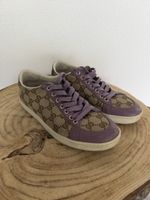 Gucci GG Canvas Sneaker Damen Gr. 35.5 – Beige/Lila 