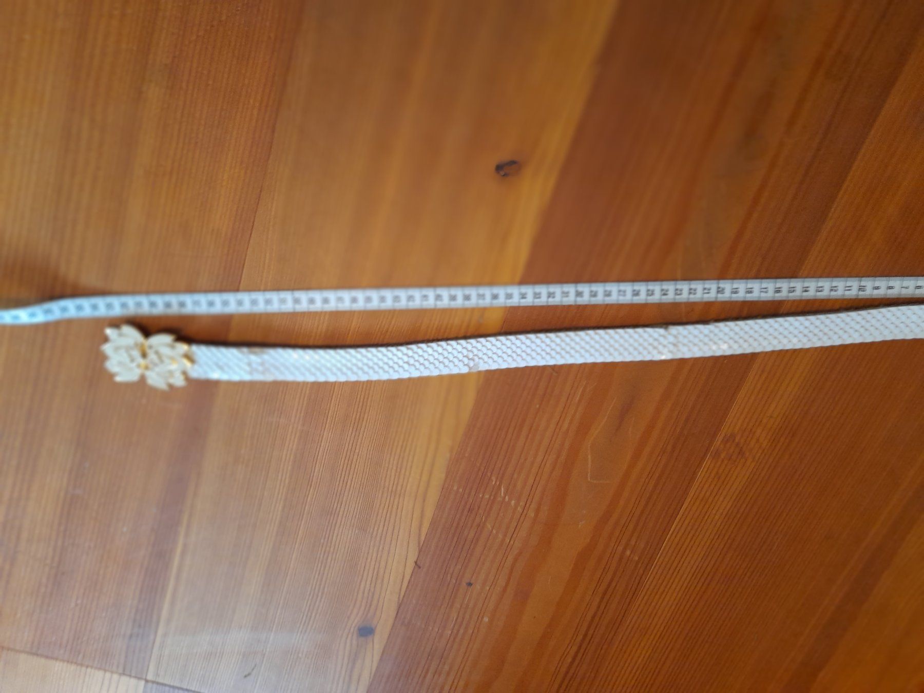 Cinture: Vintage Gürtel . Offwhite . 75cm . elastisch . – Usato da Leuggelbach venduto da schmetterlings-fee 2