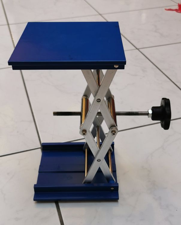 Hebebühne, Labor Hebebühne 10 x 10 cm, Hubhöhe 5-15 cm | Wissenschaftliche Materialien - Heinz