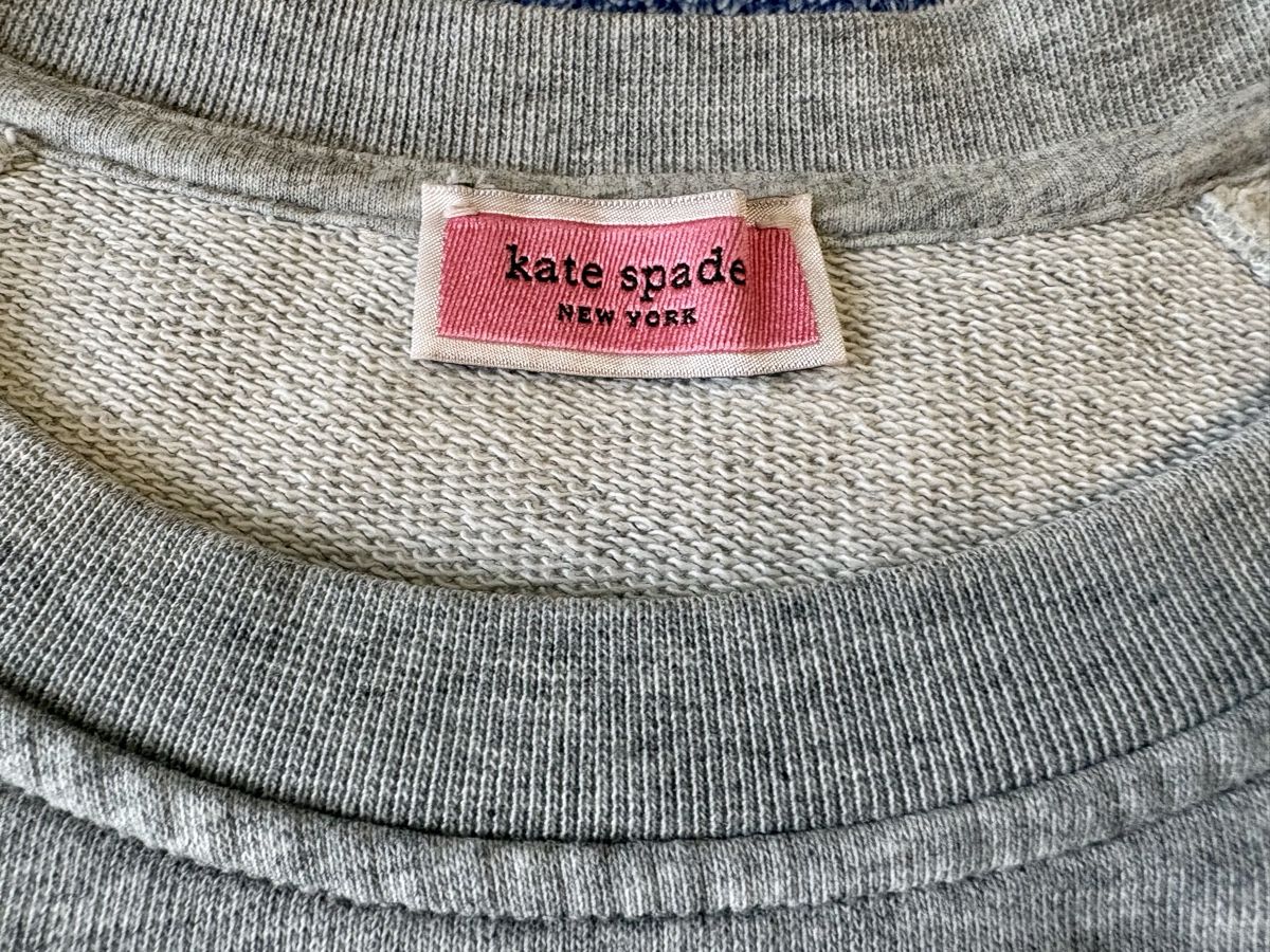 Kate Spade Maglioni & Felpe: KATE SPADE Pullover grau Apfelmuster Grösse L kurzarm – Usato da Zürich venduto da nadin.nadin2 2