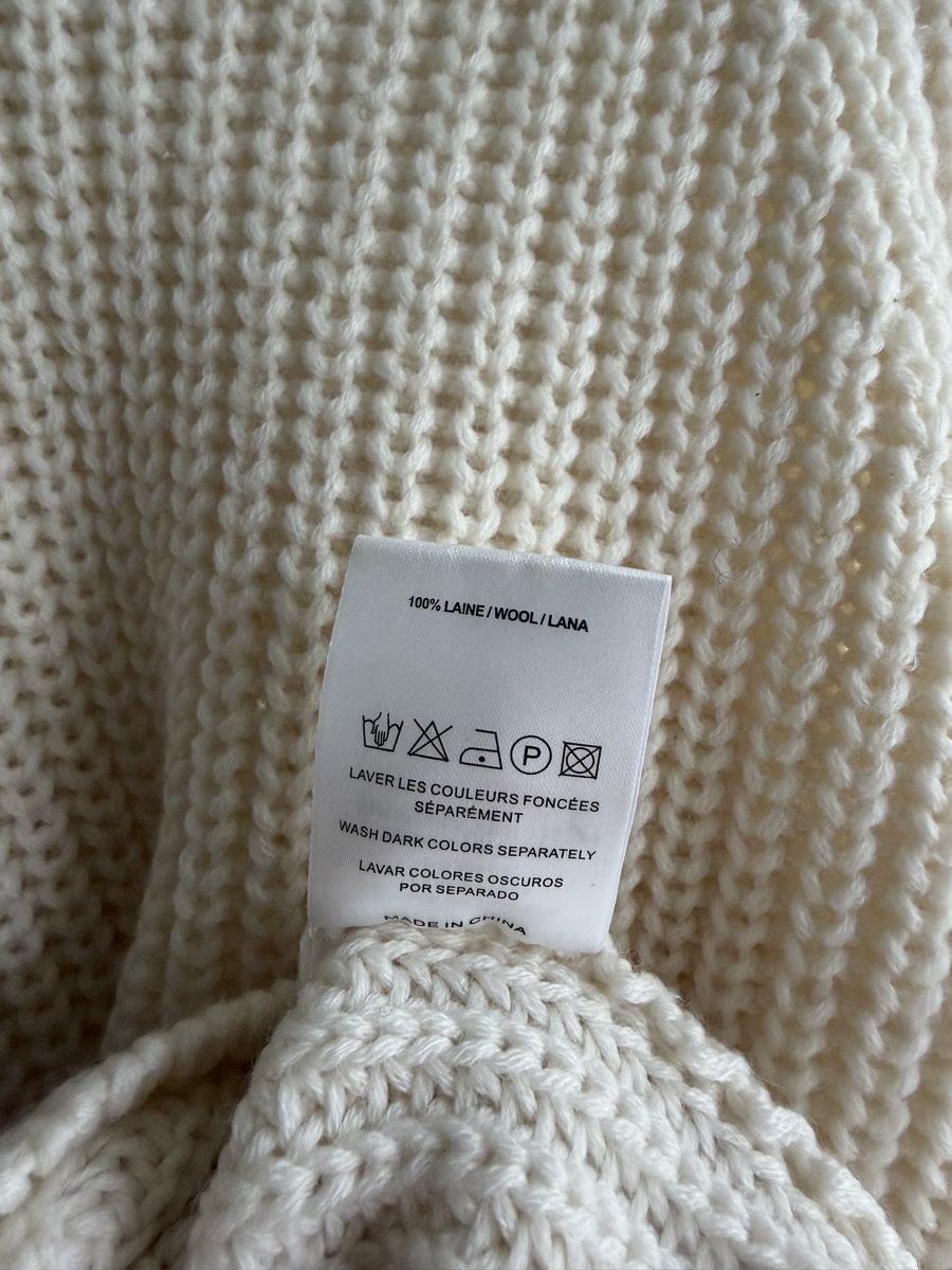Sandro Maglioni & Felpe: Sandro Paris Strickpullover 100% Wolle Cremeweiss Gr. 2 – Nuovo (secondo la descrizione) da Winterthur venduto da marisole4 5