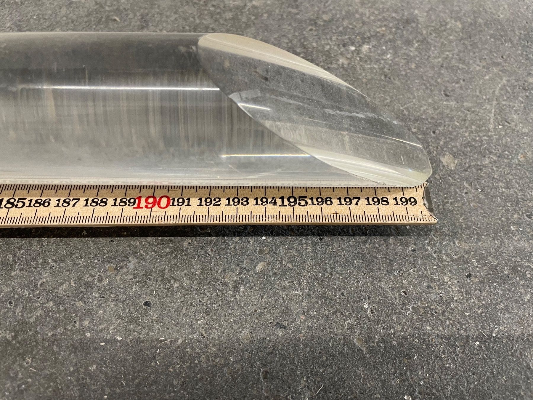 Profile: Plexiglas Rundstab_Durchmesser 50 mm, Länge ca. 2000 mm – Gebraucht aus Flawil von Waldau1A 6