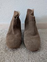 Braune Wildleder Stiefeletten, Gr. 38