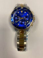 TEVISE Herren Automatik Uhr blau mit Gold neu