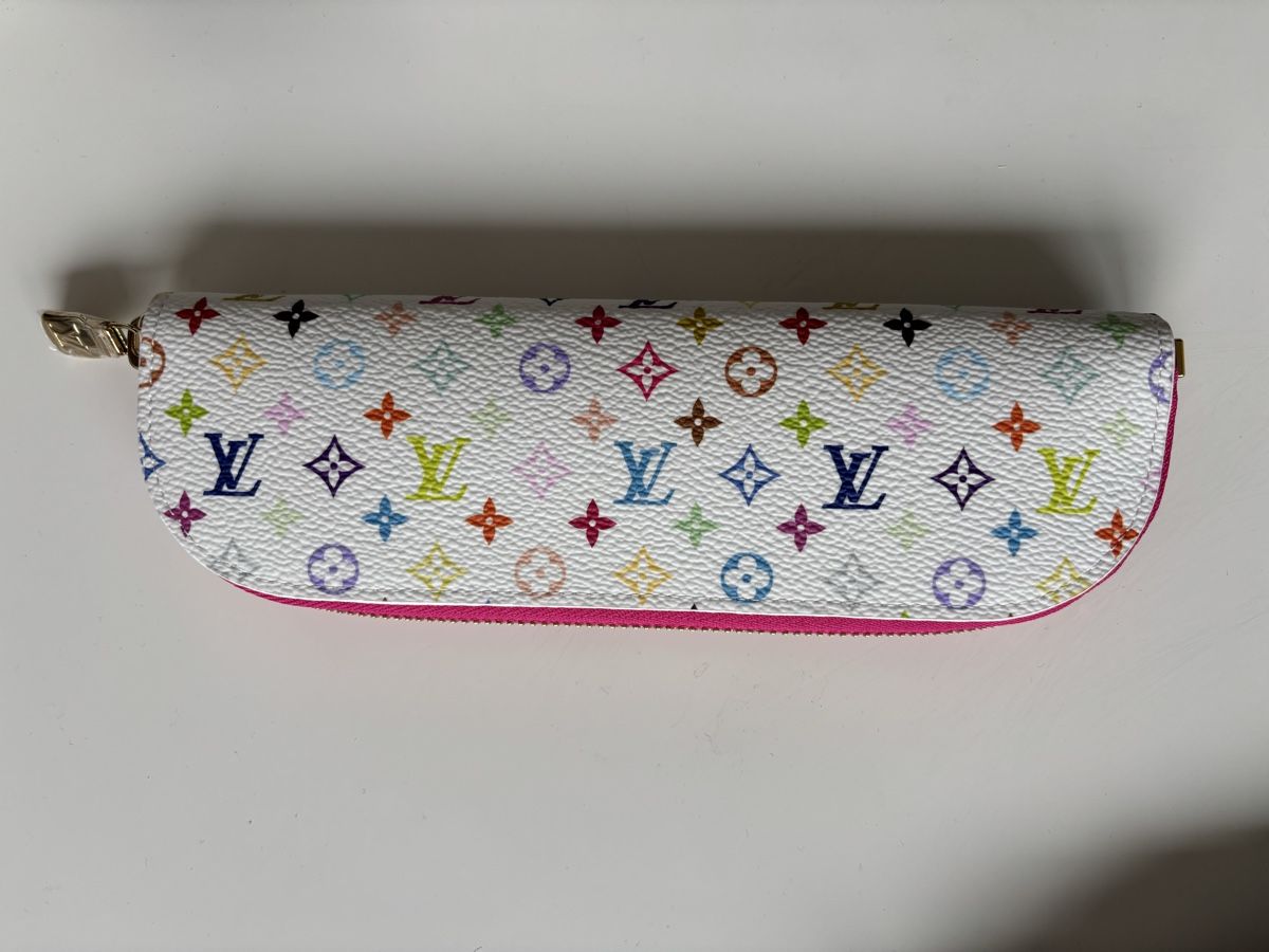 Louis Vuitton Portamonete: Louis Vuitton Murakami Multicolor White Cosmetic Purse – Nuovo e nell'imballaggio originale da Basel venduto da ars_r7xd 1