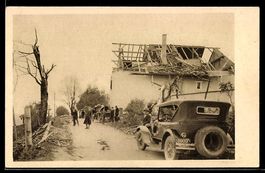 AK La Chaux-de-Fonds, Cyclone 1926, Ferme détruite, Unwetter