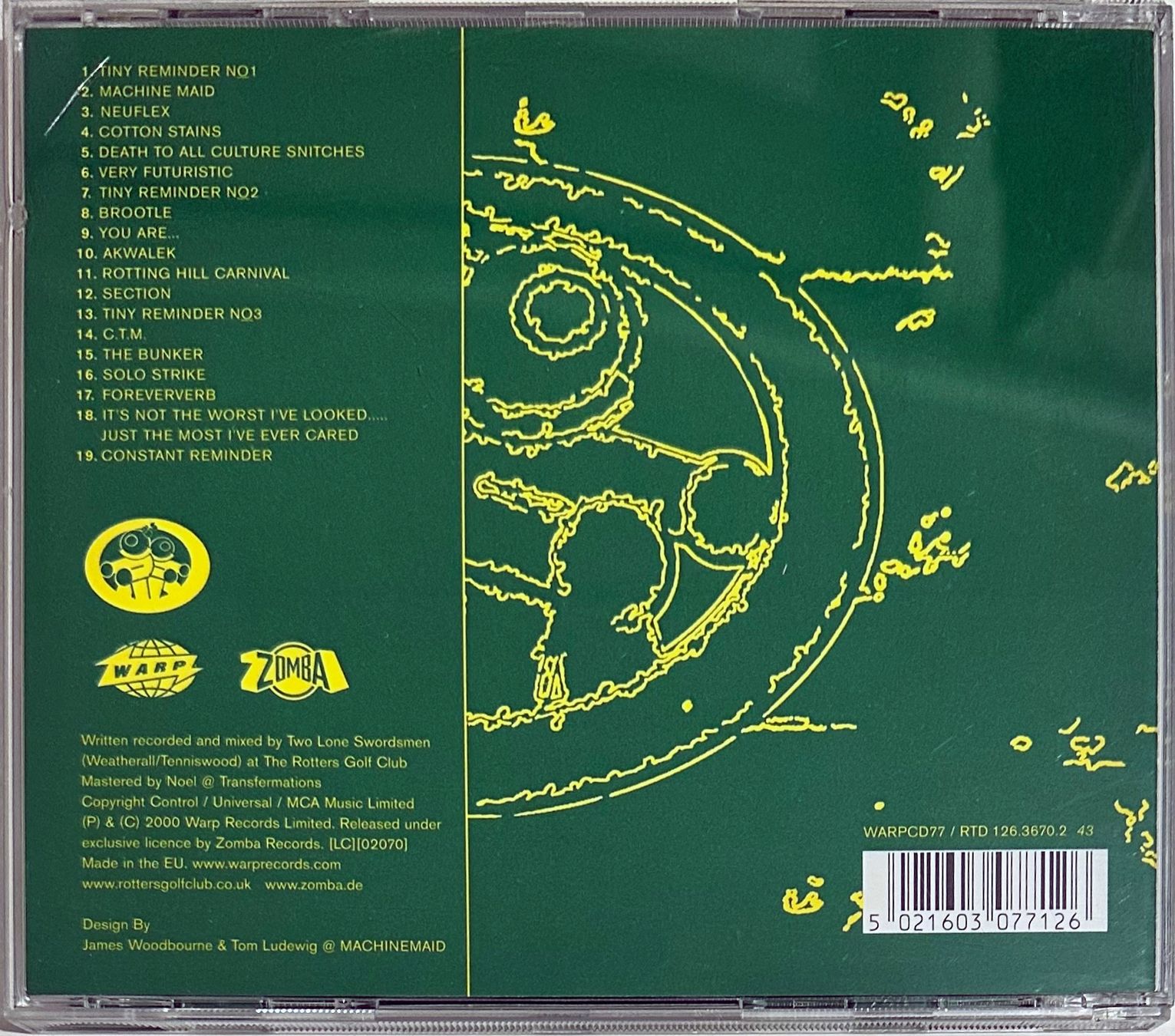 CD: Two Lone Swordsmen – Tiny Reminders – Usato da Martigny venduto da jereq 1
