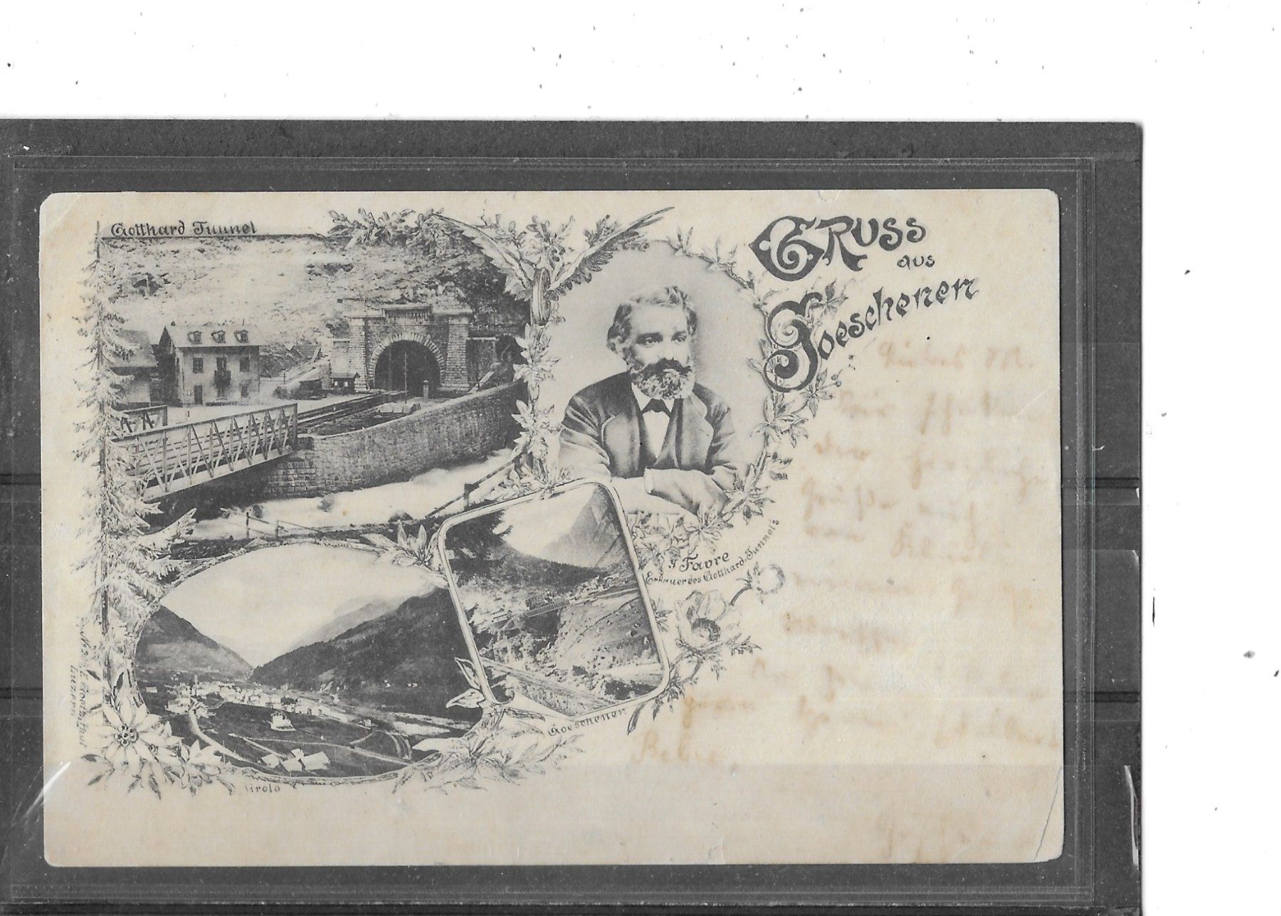 Ansichtskarten: UR Gruss aus Göschenen 1901 – Gebraucht aus Schocherswil von Wilare