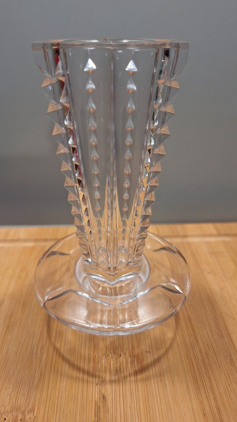 Portacandele: Vintage Kristallglas Kerzenständer oder Vase, geschliffen – Usato da Dornach venduto da majo8689 6