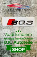 Audi SQ3 Emblem Schriftzug Logo NEU in Rot/Schwarz glänzend