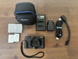 Sony Kamera DSC-RX100M5A mit Zubehör 