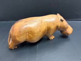 Flusspferd aus Holz