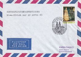 Sonderflug AUA Wien - Zürich (AD ASTRA 89), ab UNO Wien 1989