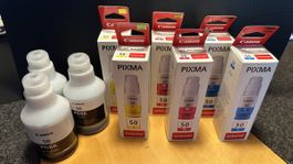 Konvolut Nachfülltinte zu Pixma Tankdrucker