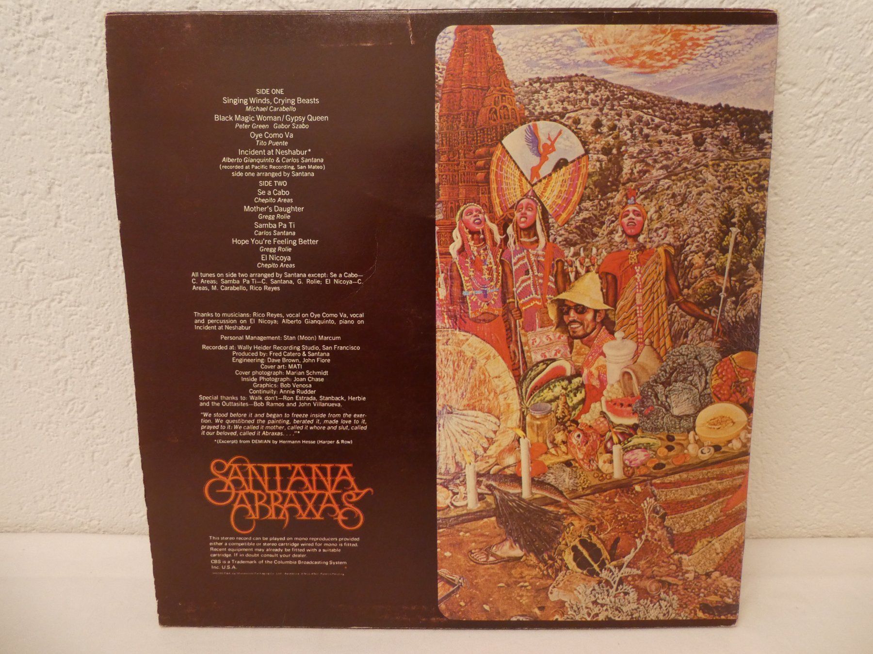 Dischi in vinile: Santana Abraxas Schallplatte LP – Usato da Tann venduto da Charly65 1