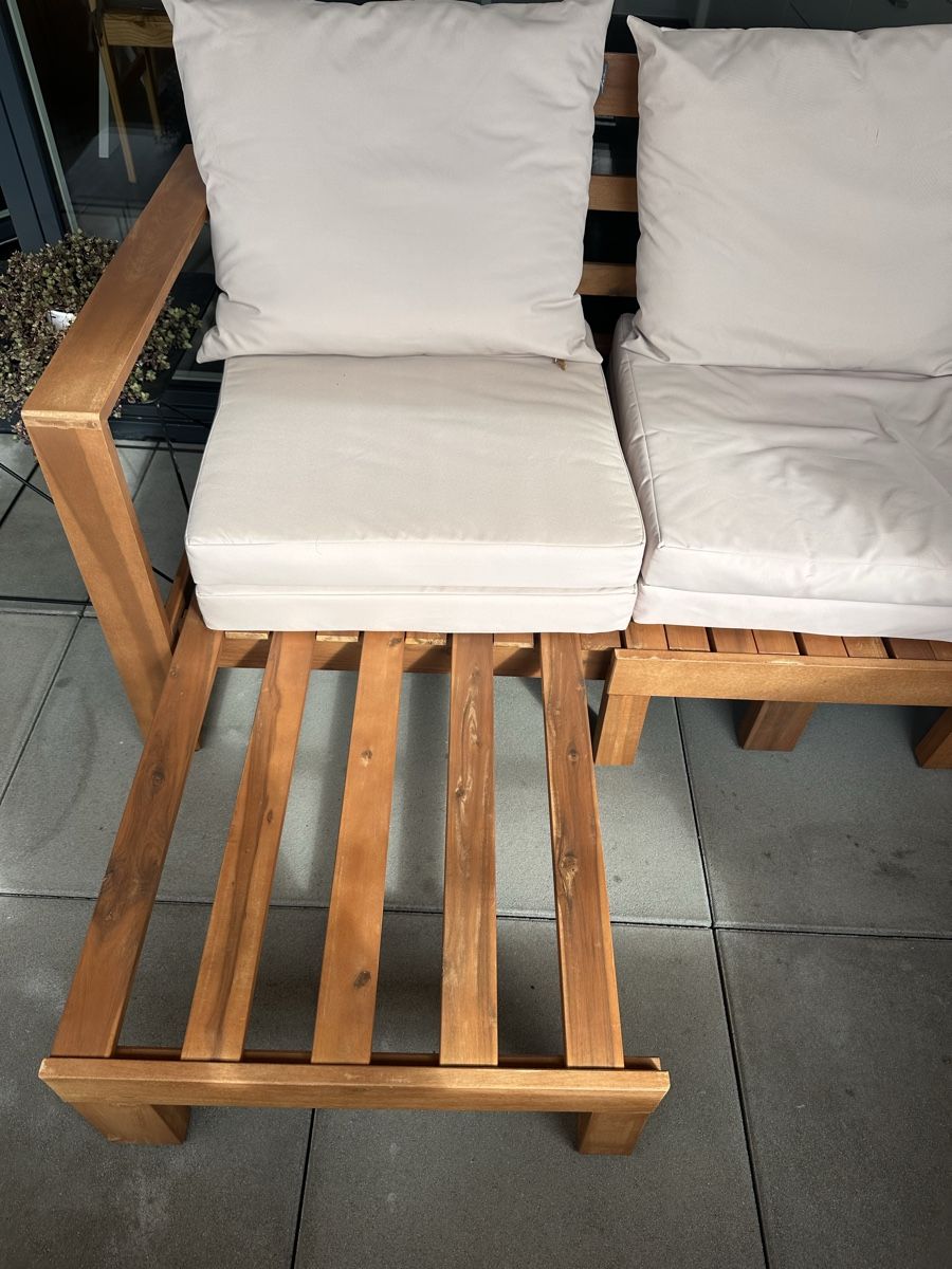 Sofas: Garten-oder Balkonsofa Holz Akazie,  mit Polster beige  – Gebraucht aus Gerzensee von jeff2010 3