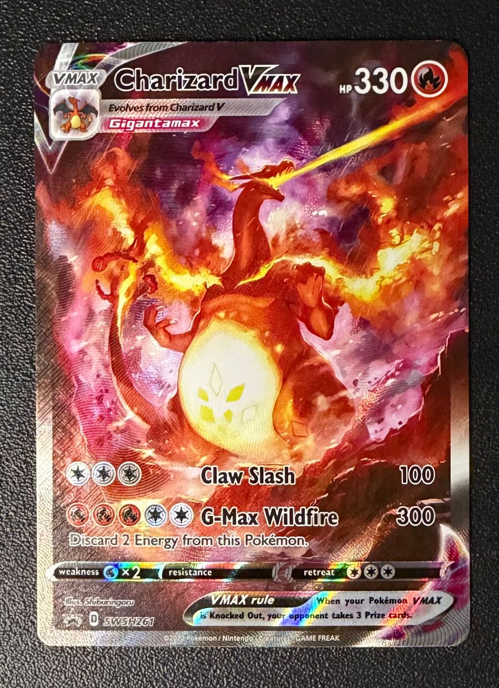 Pokémon Carte collezionabili: Charizard VMAX #SWSH261 – Nuovo (secondo la descrizione) da Niedergösgen venduto da SwissPokeCards
