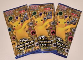 Pokémon 3x 25th anniversary Booster JP