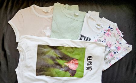 T-Shirt Set 5x Mädchen 146/152 verschiedene Marken