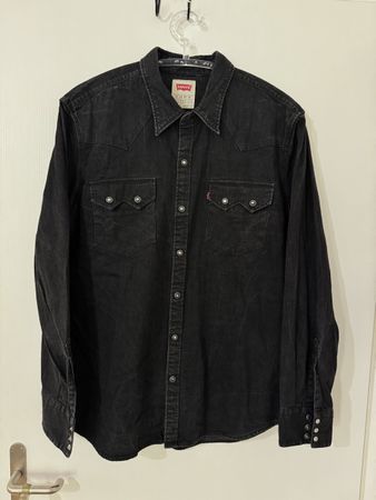 Levi's Hemd schwarz Grösse XL Westernshirt Denim Vintage 