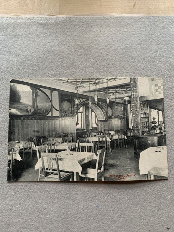 Alte Ansichtskarte Restaurant „URANIA“ Zürich (Gebraucht) in Siebnen ...