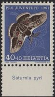 40 Rp. Nachtpfauenauge mit TAB (Saturnia pyri)