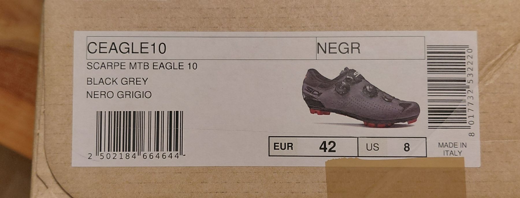 SIDI Chaussures hommes: Sidi MTB Eagle 10 Schuhe Grösse 42 Black Grey – Neuf avec emballage d'origine à Diessenhofen par kazwei 1