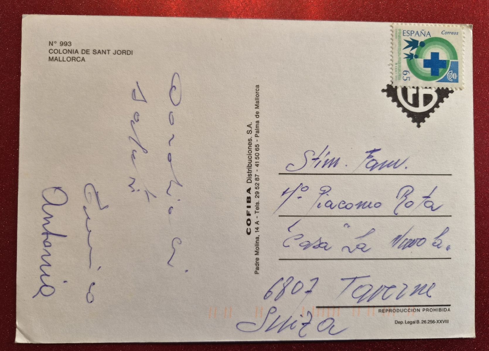 Cartoline postali: Colonia Sant Jordi Mallorca alt – Usato da Melchnau venduto da Arthurius 1