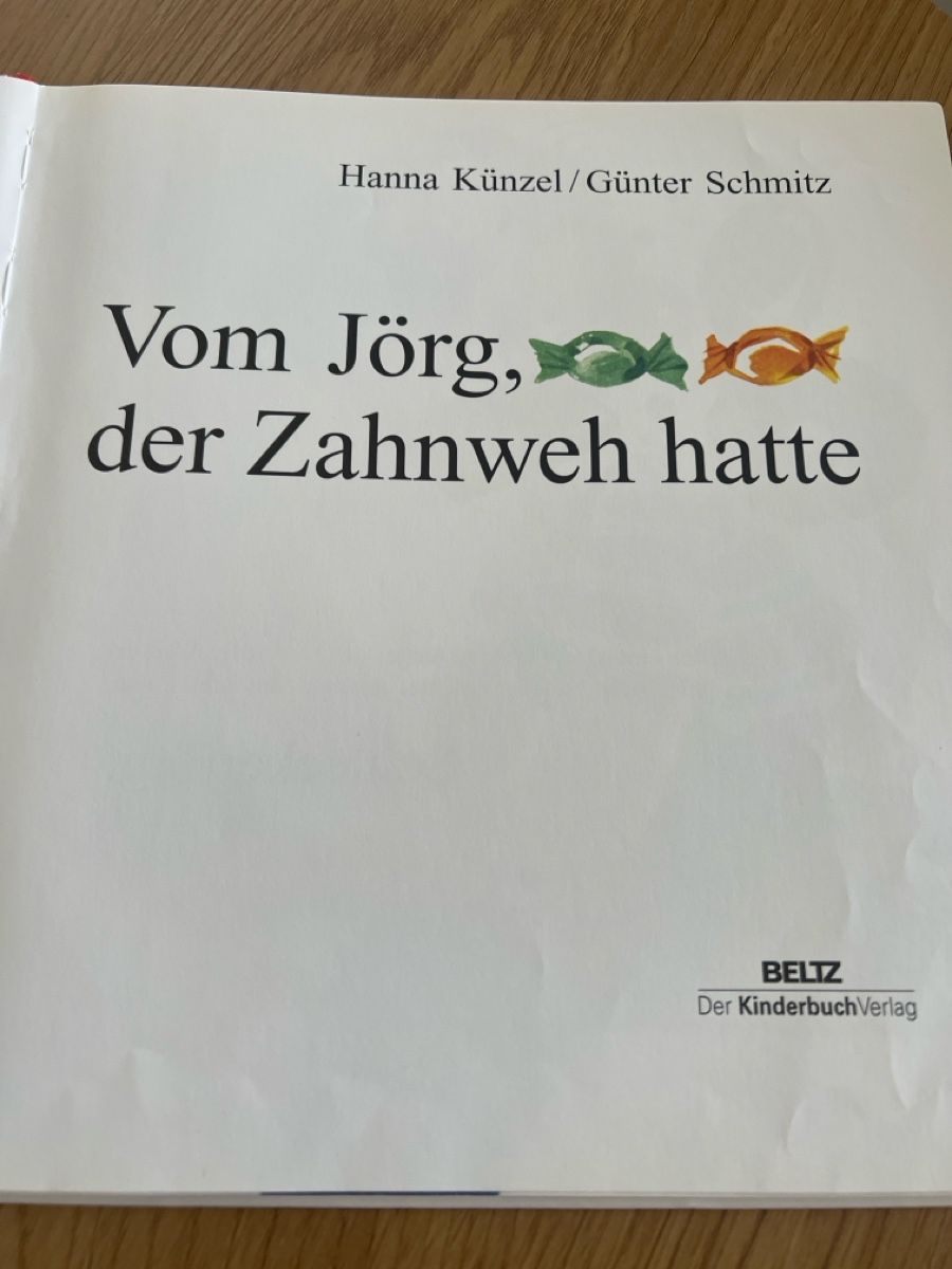 Libri: Kinderbuch Vom Jörg, der Zahnweh hatte  – Usato da Seon venduto da Sunny-Schmuck78 1