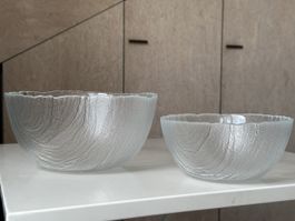 Schalen/Schüsseln Set Glas 2 Stueck sehr guter Zustand