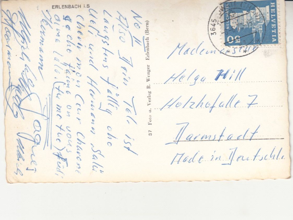 Cartes postales: Erlenbach 1970 – D'occasion à Bürglen TG par StampGraf 1