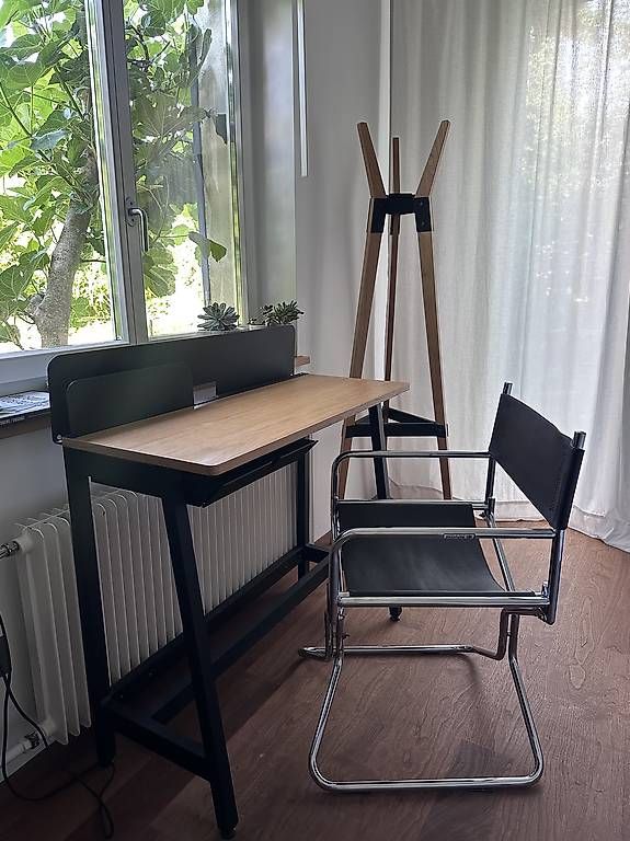 Sedie: Lafuma Midcentury Director Chair Designerstuhl Chrom Leder – Usato da Bonstetten venduto da YinNation 4