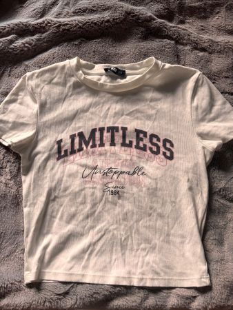 Tally Weijl Croptop weiss mit Grafik