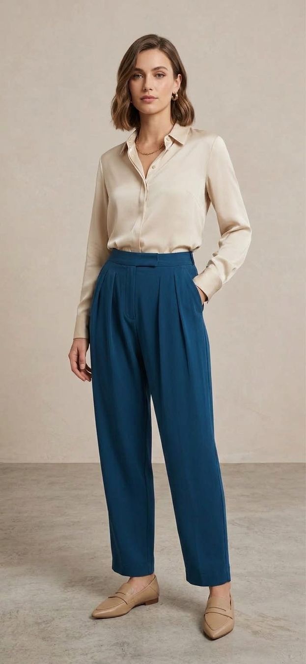 Max Mara Pantaloni: Pantalon Max Mara Leisure bleu – Nuovo (secondo la descrizione) da Echichens venduto da unideks 2