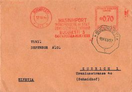 alter FRANKIERMASCHINEN - Werbebrief - ROMANIA - ab 1.--