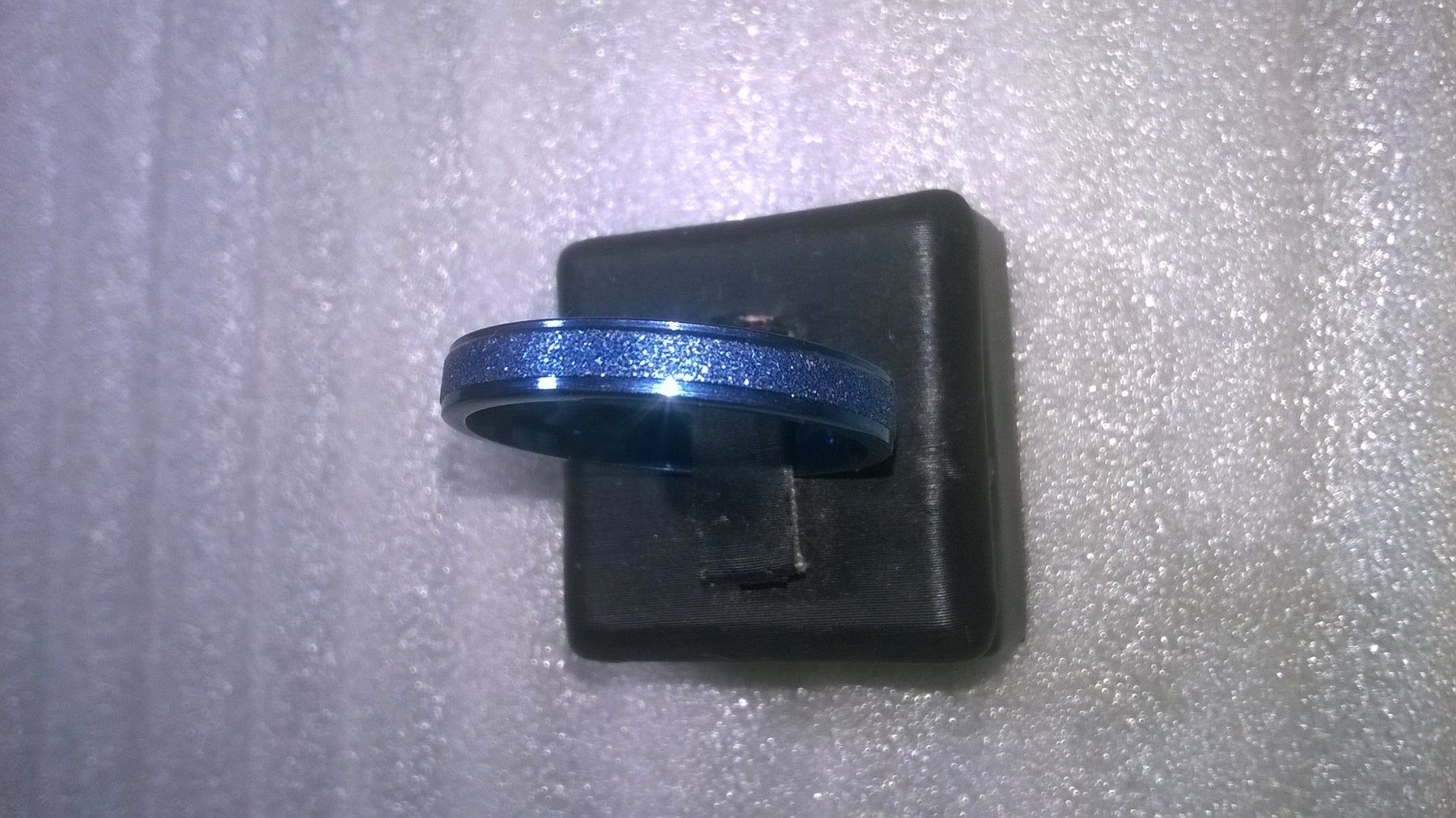 Anelli: ring edelsthal,,,dunckelblau,,,glitzer – Nuovo (secondo la descrizione) da Basel venduto da bijoutrie_4 1